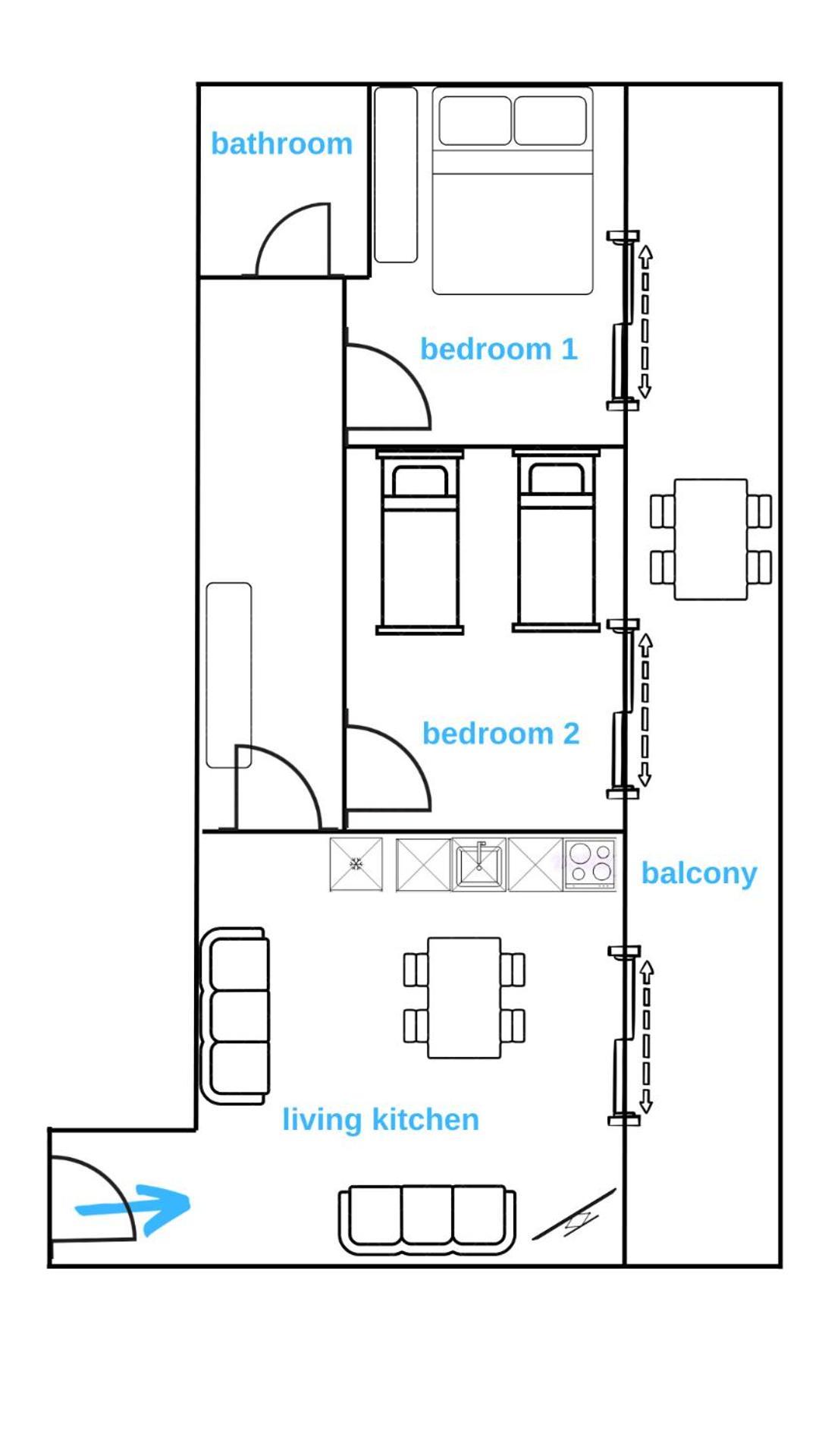 Sarah'S Apartments - 5 Min Walk To Beaches & Boulevard - Big Balcony! Саранда Екстер'єр фото